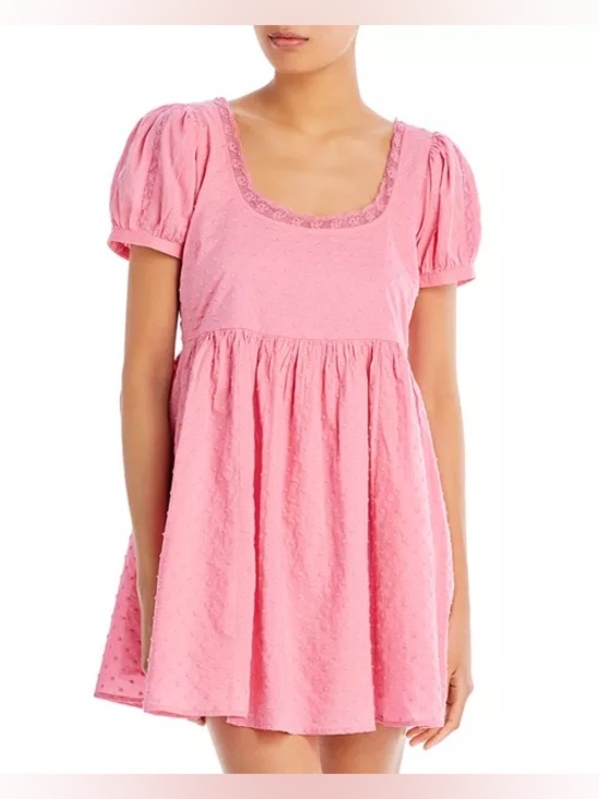 LoveShackFancy Dresses & Skirts - LoveShackFancy Pink Raleigh Cotton Mini Dress